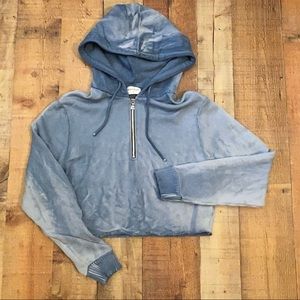 Cotton Citizen Brooklyn Crop Zip Hoodie Sz S